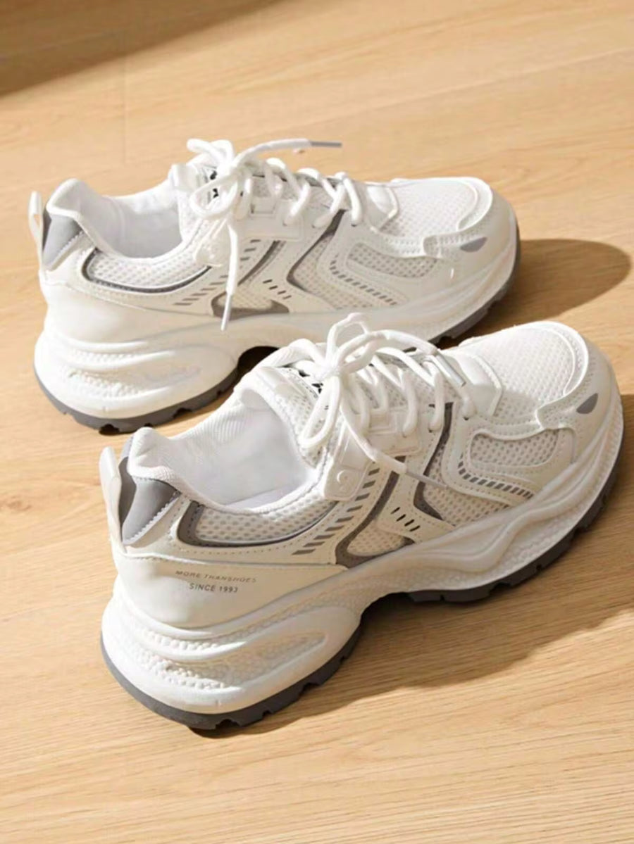 Women's New Thick Sole Sneakers, Lightweight Casual Shoes, Small White Shoes,Tennis Shoes,Versatile Running Shoes,Cute& Fashionable Lightweight Chunky